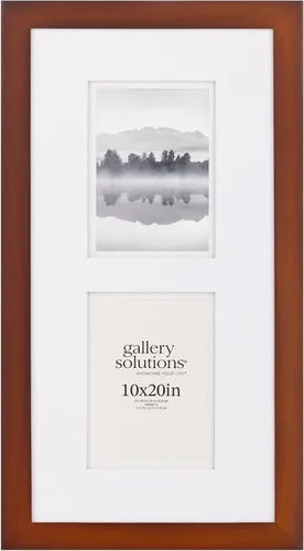 Miniatura 27 de Gallery Solutions - Marco de fotos negro plano de 8 x 10 pulgadas - Soporte de mesa o pared - Para fotos de 5 x 7 pulgadas con doble paspartú blanco