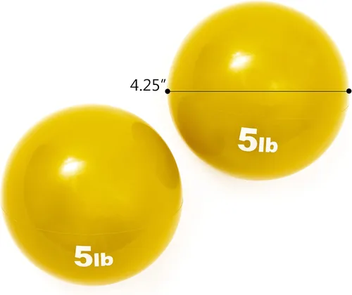 Miniatura 2 de Trademark Innovations Pelota de ejercicio de tonificación ponderada - Juego de 2