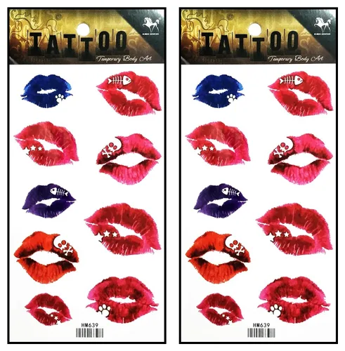Miniatura 14 de Tatuajes 2 hojas de tatuaje temporal 3D paraguas de sol nubes de lluvia para mujeres hombres espalda baja hombro cuello brazo tatuaje etiqueta