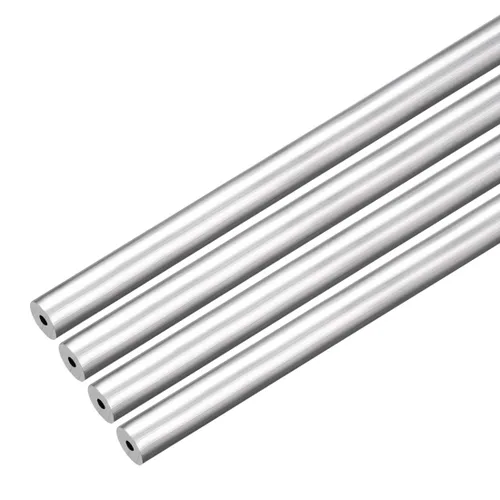 uxcell 4 unids 6063 tubo recto redondo de aluminio sin costura 1 pies longitud 0.0975 pulgadas ID 0.39 pulgadas OD