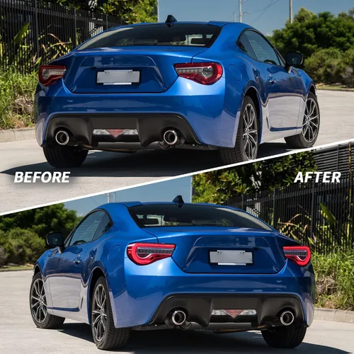 Miniatura 7 de VLAND Luces traseras LED compatibles con Scion Fr-s 2013-2016 Toyota86/Subuaru Brz 2013-2020 con secuencial ámbar, conjunto de lámpara trasera LED