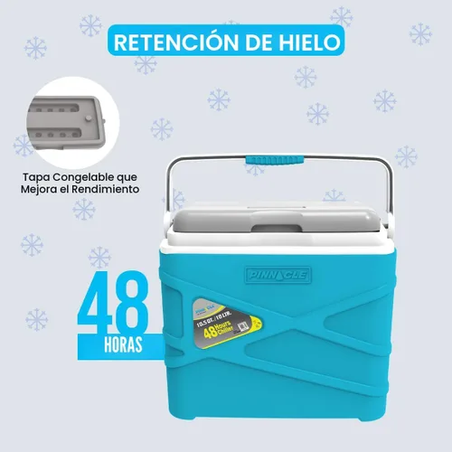 Miniatura 2 de Pinnacle Lonchera térmica térmica de 10 litros – Enfriador duro portátil para campamento/picnic – Coolbox se mantiene fresco durante 48 horas.