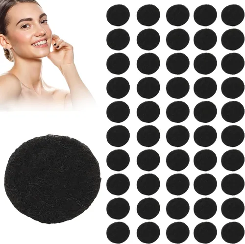100 filtros de microdermoabrasión negros, 3 tamaños, filtro de algodón, almohadillas de filtrado redondas para máquina de belleza de eliminación de
