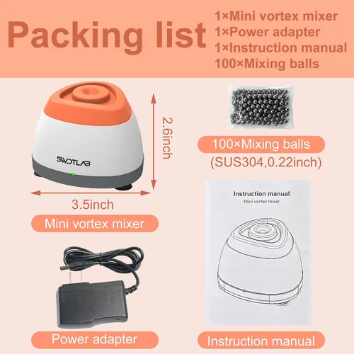 Miniatura 6 de Vortex - Mezclador de 3500 rpm, agitador de esmalte de uñas, agitador de pegamento y mezclador de pintura para esmalte de gel, pinturas acrílicas