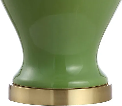 Miniatura 5 de JONATHAN Y JYL6618A - Lámpara de mesa moderna de cerámica verde de 33 pulgadas para sala de estar, lámpara de noche tradicional para entrada