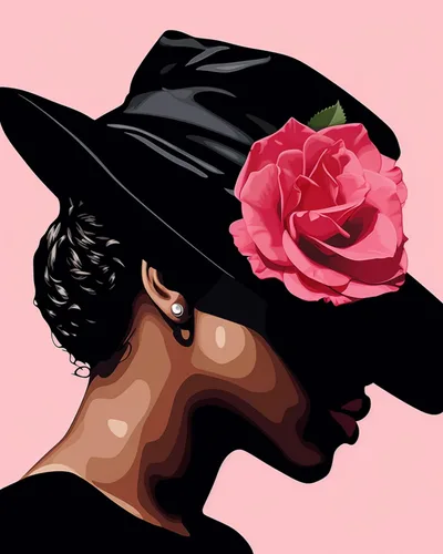Miniatura 19 de Pintura por Números Afroamericana DIY Pintura Acrílica Kit de Pintura por Números para Niños Adultos Principiantes Chica Negra de Moda DIY Pintura