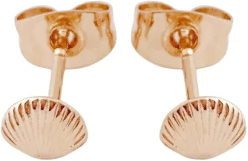 HONEYCAT Mini pernos de concha en oro, oro rosa o plata Pilas para las orejas, joyería delicada minimalista