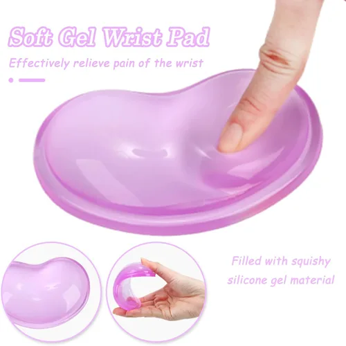 Miniatura 2 de Juego de Reposamuñecas de Gel para Teclado y Mouse - Reposamuñecas para Teclado y Soporte para Mouse para Oficina, Juegos, Computadora Portátil