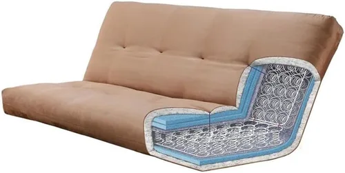 Miniatura 8 de Kodiak Furniture Washington - Marco de futón tamaño Queen con cajones de almacenamiento, marco de futón de madera con colchón incluido en color azul