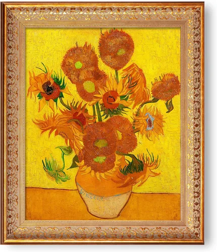 Miniatura 619 de A&T ARTWORK Campo de trigo con cipreses de Van Gogh Las reproducciones de arte clásico mundial, impresiones en lienzo giclée para decoración