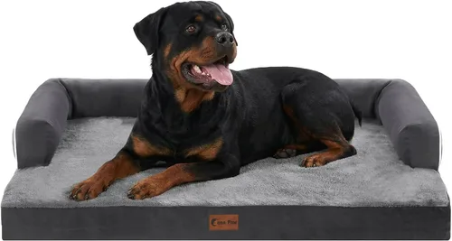 Miniatura 45 de Camas Ortopédicas para Perros de Tamaño Grande, Espuma de Celdas Impermeables tipo Huevera, Camas tipo Sofá para Perros Medianos para Jaula 35x22
