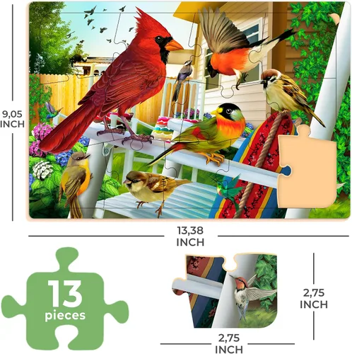 Miniatura 2 de QUOKKA 13 Piezas de Actividades para Demencia para Adultos - 3 Juego de Rompecabezas para Personas Mayores - Regalos Grandes para Personas Mayores