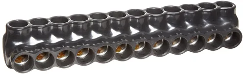 Miniatura 7 de Morris Productos 97643 Conector multi-cable, aislado, entrada dual, negro, 3 puertos, 250 - 6 rango de cables, 5/16" Allen Hex 3 Puertos, 250 - 6