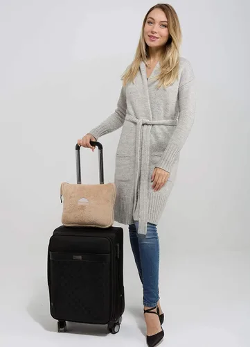 Miniatura 6 de BlueHills - Manta y almohada premium suave y alta para viajes en avión, esenciales para vuelos largos, manta larga para llevar en la bolsa con clip