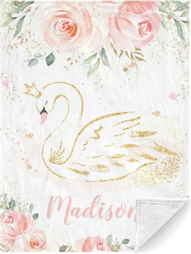 Miniatura 18 de Mantas de bebé personalizadas con nombre, mantas de bebé personalizadas para niñas, regalos de bebé, manta personalizada con corona de princesa