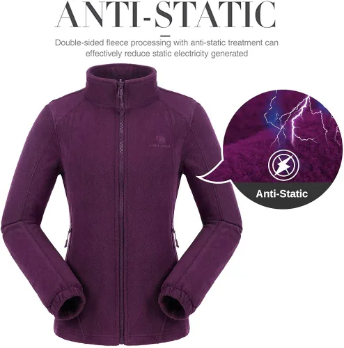 Miniatura 3 de CAMEL CROWN - Chaqueta de esquí para mujer, impermeable, 3 en 1, chaqueta de invierno resistente al viento, forro polar cálido, con capucha