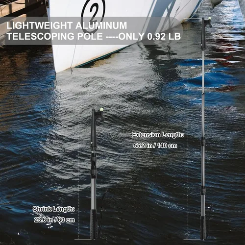 Miniatura 2 de SAN LIKE Boat Hooks, Boat Hook Docking with Telescopic Pole,Floating,Durable,Rust-Resistant Boating Poles with Luminous Bead Boating Accessories