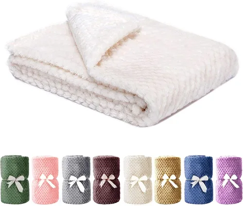 Miniatura 16 de Manta de alta calidad Msicyness para perro, manta polar acolchada, suave y cálida para mascotas, perros y gatos. Beige
