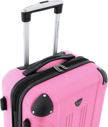 Miniatura 6 de Travelers Club Chicago - Equipajes giratorios y extensibles rígidos, Rosa encendido