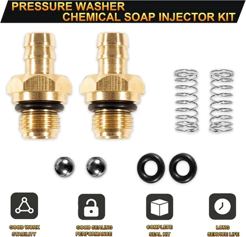 Miniatura 3 de YMT Kit de inyector químico para lavadora a presión, inyector de jabón para Briggs y Stratton, para Homelite, para Ryobi y Husky