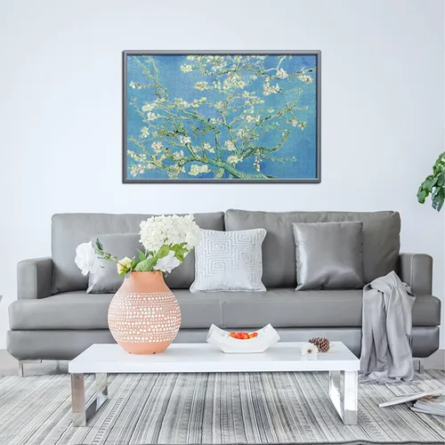 Miniatura 4 de Rompecabezas de madera para adultos, 1000 piezas de pinturas famosas de Van Gogh, regalos de flores de almendra, coleccionables de arte, Flores