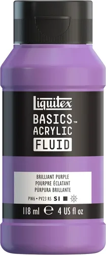 Miniatura 11 de Liquitex BASICS Pintura acrílica fluida, botella de 118ml (4 onzas), tono amarillo cadmio medio Tono medio amarillo cadmio