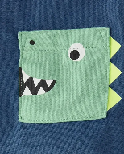 Miniatura 3 de The Children's Place Conjunto de 2 piezas de camiseta y pantalones cortos de manga corta para bebés y niños pequeños