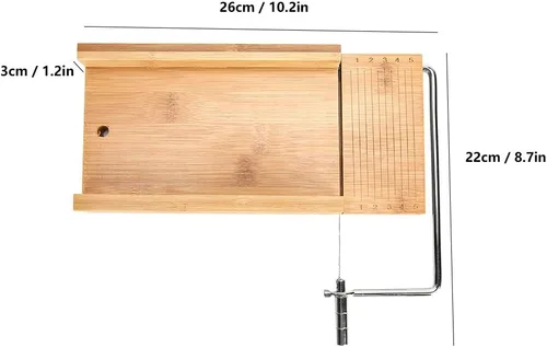 Miniatura 6 de Cortador de jabón de alambre, herramienta de corte de jabón de madera, suministros de fabricación de jabón para hacer pasteles de mantequilla