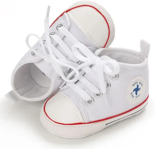 Miniatura 39 de Zapatos deportivos de lona de lona para bebés y niñas, suela antideslizante suave, suela antideslizante