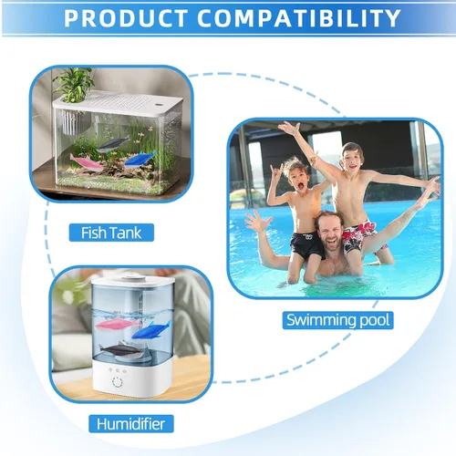Miniatura 7 de Humidificador limpiador de 6 unidades, humidificadores de peces, cálido y fresco, la mayoría de los humidificadores y peceras, purificador de agua