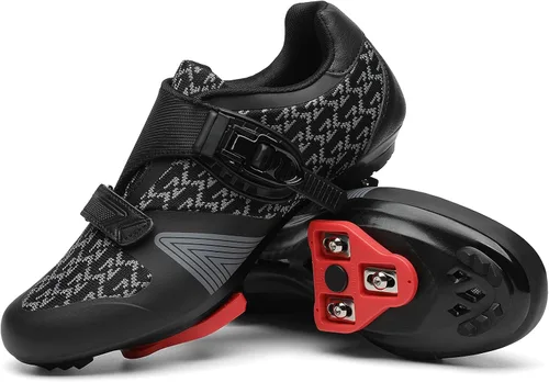Miniatura 8 de Zapatos de ciclismo unisex para hombres y mujeres, compatibles con zapatos de bicicleta Peloton con tacos Delta para ciclismo de carretera, pedal