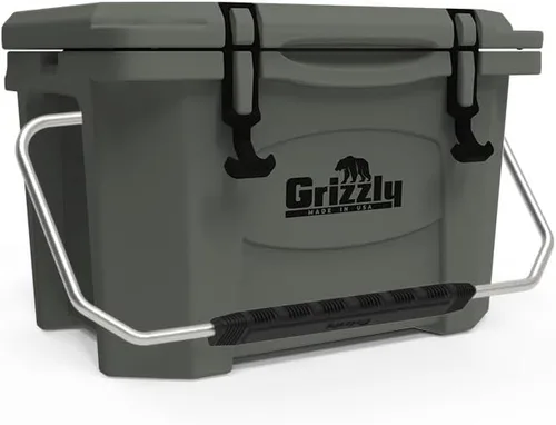 Miniatura 2 de Grizzly 20 Cooler Cofre de hielo de 20 cuartos de galón duradero con aislamiento rotomoldeado Fabricado en Estados Unidos Garantía de por vida