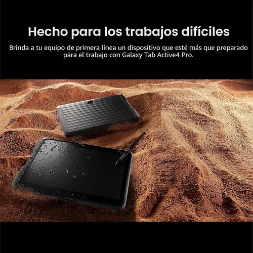 Miniatura 4 de Samsung Galaxy Tab Active4 Pro 10.1” 64GB Wi-Fi Tablet Android para Trabajo, LTE Desbloqueado, 4GB RAM, Diseño Resistente, Pantalla Táctil Sensible