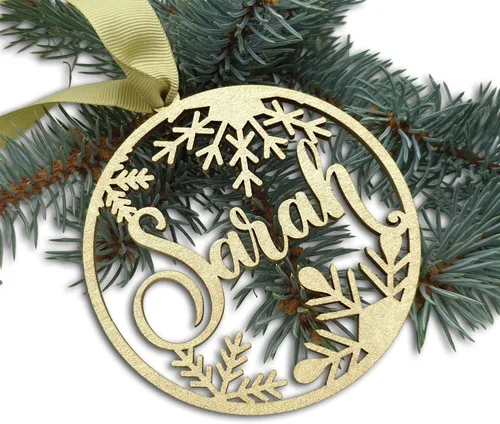 Adorno de Navidad personalizado, adorno de árbol personalizado, decoración personalizada, etiquetas de calcetín