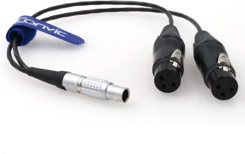 Miniatura 6 de Cable de salida de entrada de audio XLR Atomos de 10 pines a 2x3 pines para grabador de monitor Shogun (ángulo recto 10pin)