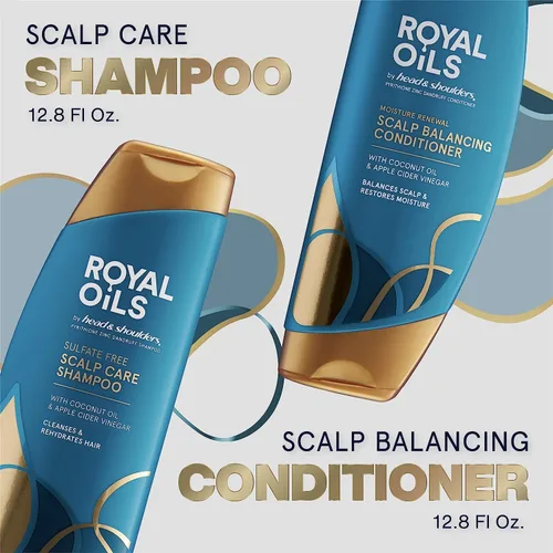 Miniatura 2 de Head & Shoulders Royal Oils - Juego de champú y acondicionador, 1% piritiona de zinc, cuidado e hidratación del cuero cabelludo, acondicionador