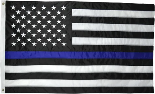 Miniatura 11 de Shop72 Bandera estadounidense, bandera estadounidense de 3 x 5 para exteriores, resistente, estrellas bordadas, lealtad a Estados Unidos, bandera