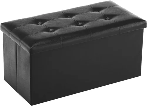 Miniatura 10 de Youdesure Otomana plegable con espacio de almacenamiento de 80 litros, de 30 pulgadas, que soporta hasta 350 libras, tela de lino beige