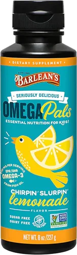 Miniatura 11 de Barlean's Omega Pals Sensational Straw-Nana saborizado Omega-3 para niños, delicioso suplemento de aceite de pescado líquido para niños con 1,483 mg