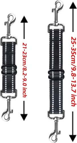 Miniatura 7 de Clip de seguridad para el collar de punta, clip de seguridad para perro, conector de arnés para perro, correa de respaldo de nailon reflectante
