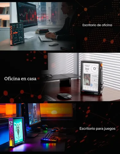 Miniatura 5 de Divoom TimesFrame - Marco de fotos digital WiFi 6 de 10.1 pulgadas y pantalla de escritorio inteligente, sin suscripción, 64 GB, envía fotos, videos