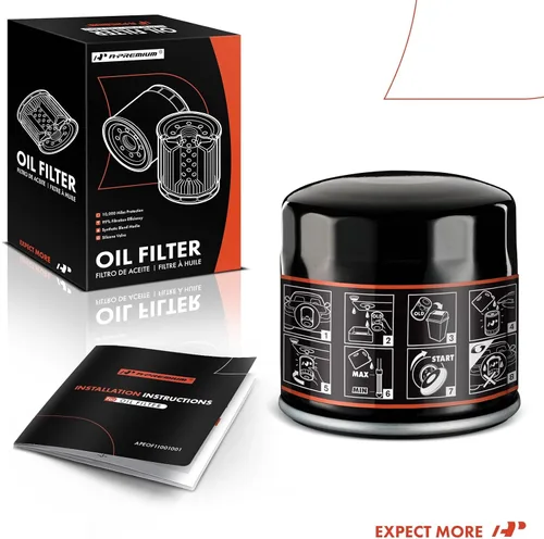Miniatura 8 de A-Premium Filtro de aceite giratorio de protección de 10 mil millas compatible con Ford y Chevrolet HD y Cadillac, Jeep, Mazda, Dodge y Cadillac