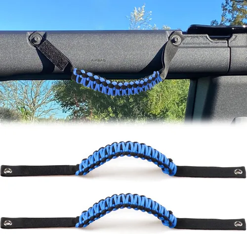 Miniatura 27 de Asas de agarre de barra antivuelco para Ford Bronco 2021 2022 2023 2024 2025 2 accesorios de 2 puertas y 4 puertas, mango de agarre de paracaídas