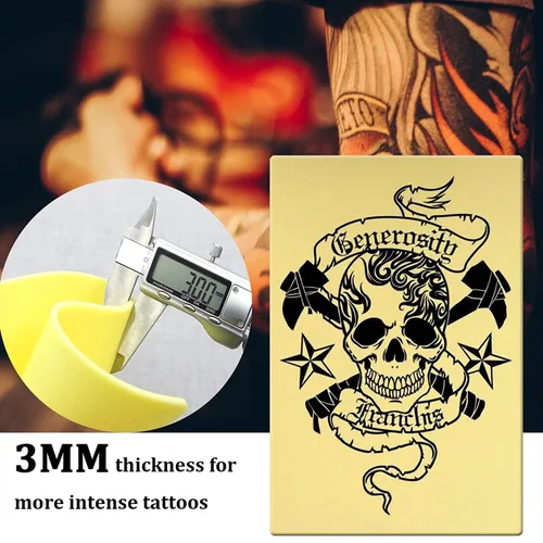 Miniatura 7 de Piel de tatuaje de 0.118 in – 4 piezas de tatuaje de piel falsa de 8 x 12 pulgadas, piel falsa de 0.118 in de grosor, piel falsa de silicona suave