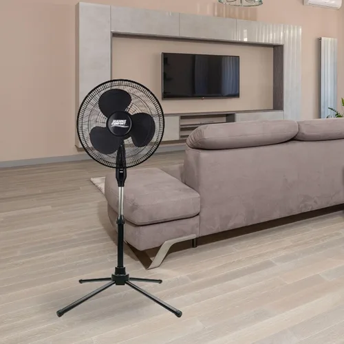 Miniatura 2 de Seasons Comfort Ventilador de pedestal oscilante de 18 pulgadas, 3 velocidades, altura ajustable, botones, silencioso, ventilador de refrigeración