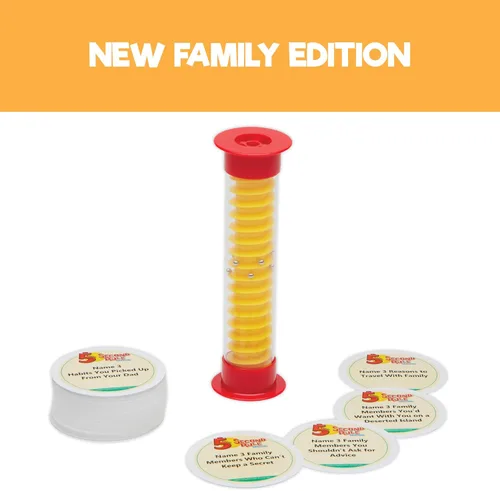 Miniatura 2 de 5 Second Rule Family Edition (Mini Tube) - Juego de cartas de preguntas simples para diversión familiar, fiesta, niños, viajes, noche