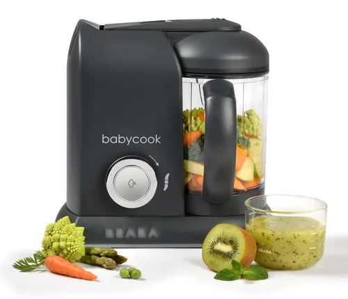 BEABA Babycook Solo - Máquina de alimentos para bebés 4 en 1, procesador de alimentos para bebés, vaporera de alimentos para bebés, capacidad grande