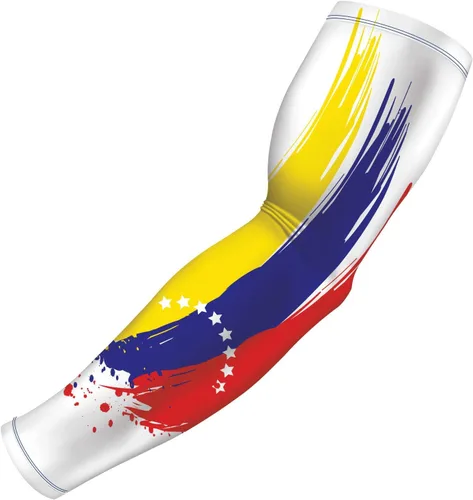 Miniatura 14 de B-Driven Sports Sleeve Pro-Fit - Manga Patriótica - Estados Unidos, Cuba, México, Israel, Canadá, Venezuela, Rep. Dominicana - Individual Bandera
