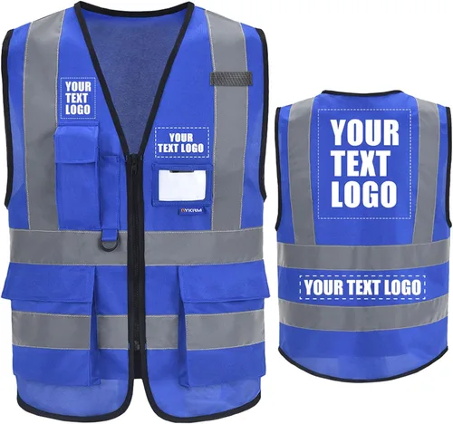 Miniatura 28 de A-SAFETY Chaleco de Seguridad Reflejante de Alta Visibilidad con Logo Personalizado (XS-8XL)