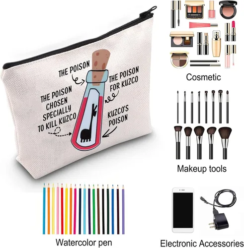 Miniatura 5 de ZJXHPO Bolsa de maquillaje Emperors The Poison Chosen, especialmente para matar maquillaje, bolsa con cremallera para su funda de viaje de llama